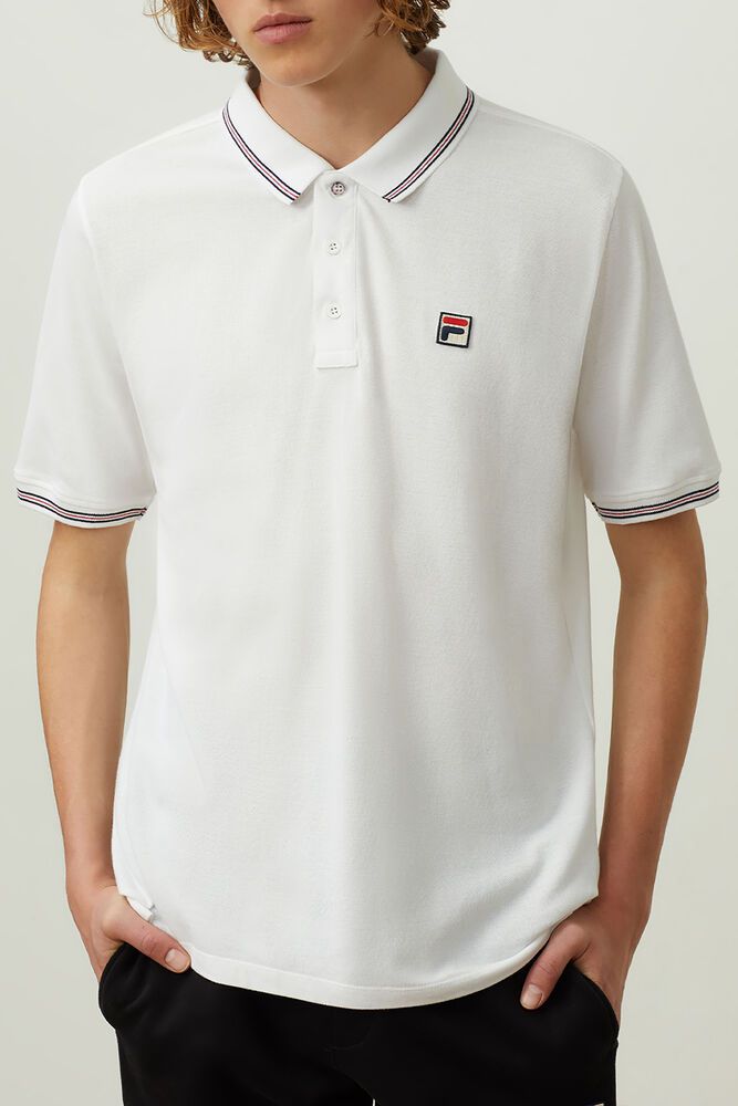 Fila Polo Matcho 3 Mens White - India GVB-860793